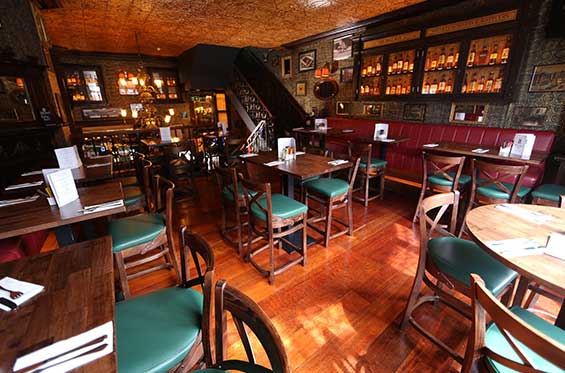 Upstairs interior of the Oval Bar Dublin