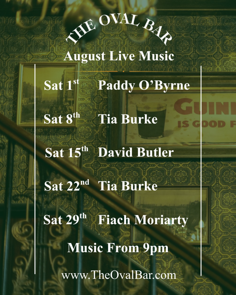 Live Music at The Oval Bar on Abbey Street